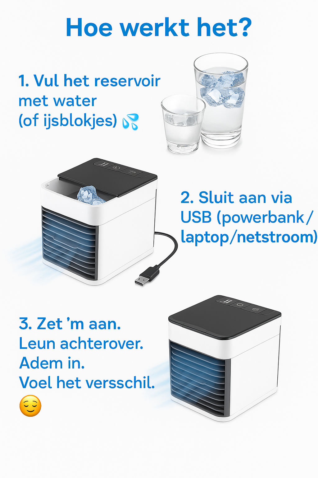 CoolAura™ – Draagbare Mini Airco 2.0
